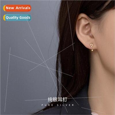 S925 silver simple exclamation point question mark earrings