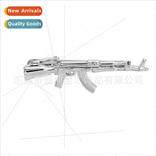 Fun AK Machine Gun Metal Tie Clip AK Machine Gun Men Tie Cli