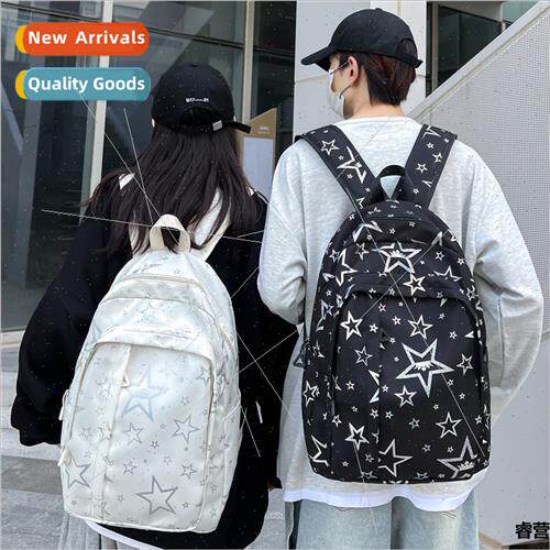 Schoolbag female graffi reflective simple versatile shoulder