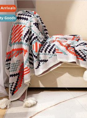 Scandinavian sofa blanket office nap small blanket air condi