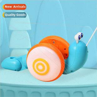 Children pulling rope snail towing traction fiber rope toys