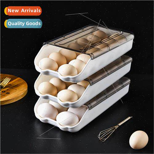 Rolling Egg Carton zer Box Kchen Fresh Storage Box Egg Carto