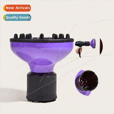 Electric hair dryer styling diffuser blowing curly hair larg