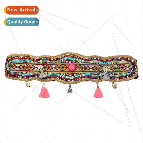 Fashion handmade waist seal bohemian retro ethnic elastic ad
