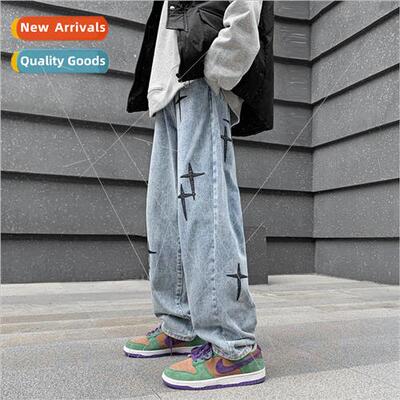 Spring and Autumn fried set jeans Hong Kong  ins nd loose ca