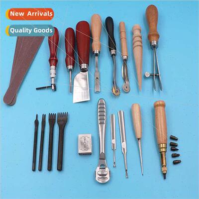 DIY Leather Tools Set 18 Piece Handmade Wallet Leather Hand