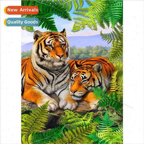 New handmade full diamond living room animal decoration wall