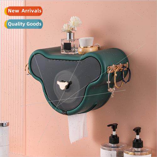 Creative cloud tissue box wall-mounted bathroom shelf dust r