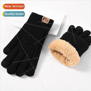 gloves men riding touch driv finger screen full Winter women