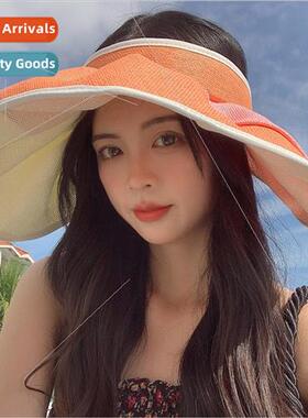 Face large brim sun hat sun hat sun hat collision color shel