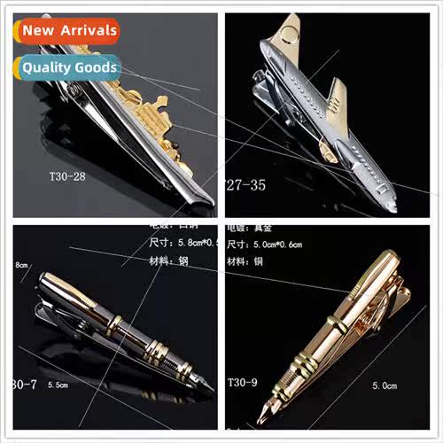 Men modeling metal bullet pen clip creative two-color founta