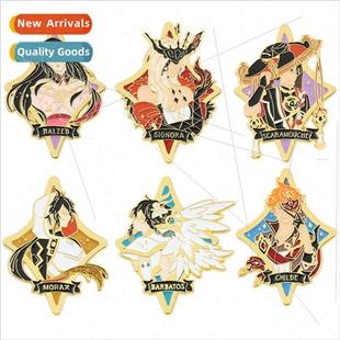 original God brooch Genshin alloy game secondary lacq Impact