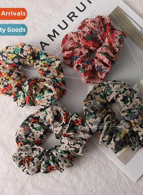 new spring floral hair band hair rope retro girl head rope l