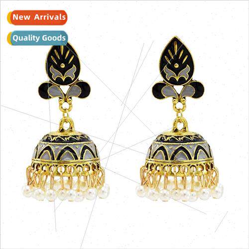 Fashion Painted Ethnic Tassel Earrings Bohemian Travel Memor