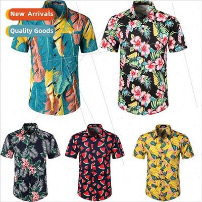 2022 summer new men 3D digal printing beach casual men mal s