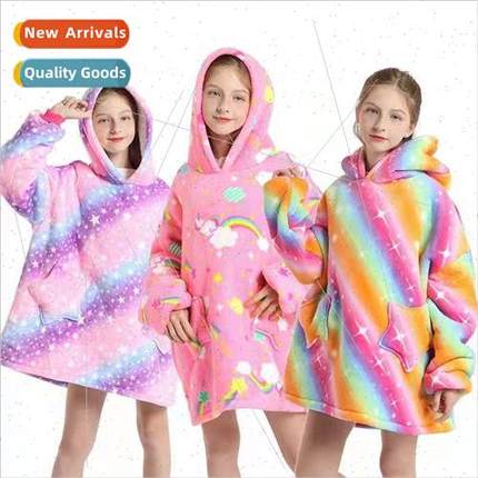 New facecloth home lounging clothes pullover TV blanket outd
