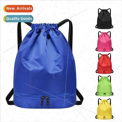 New wet dry separation drawstring drawstring bag swimming fn