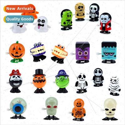 fun wind-up jumping ghost pumpkin skeleton Halloween wind-up
