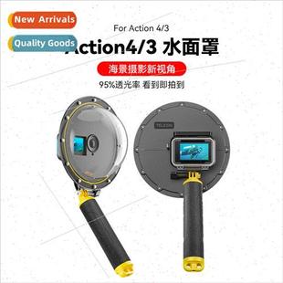 mask underwater shooting DJIaction3 camera ball sports wat