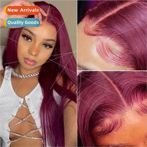 Europe Fashion Burgundy Lace Lace Wigs African Front Lace Lo