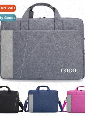 Colorblocking laptop bag new men business shoulder bag lapto