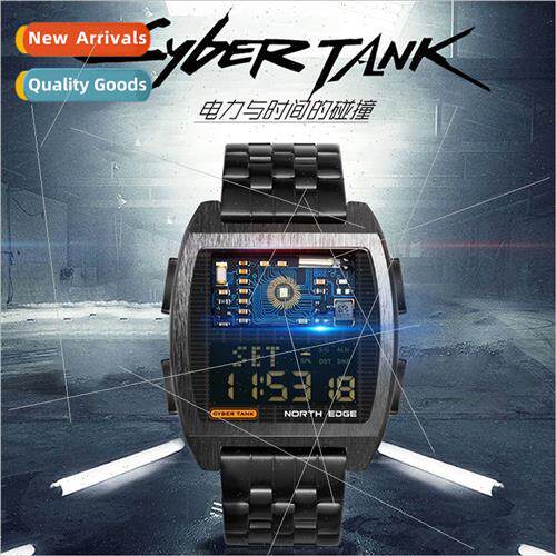 C new square smart watch multifunction alarm clock timer wat