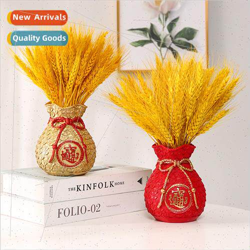 Fortune wheat blessed bag vase ornament living room coffee t