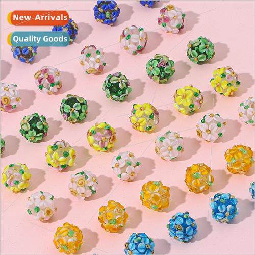 Fairy air floating multi-layer petals glaze beads bracelet n