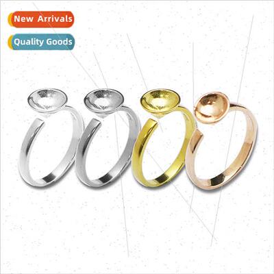 S925 sterling silver ladies ring can be set amber beeswax be