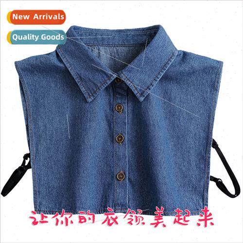 Fake collar men women spring fall Korea wild cotton cowboy s