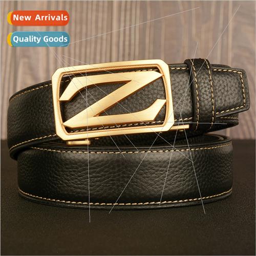 men automatic buckle belt imation steel Z word belt men casu
