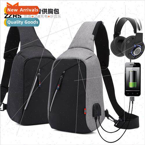 Shoulder Chest Bag Men Oxd Cloth Multifunctional Outdoor Lar