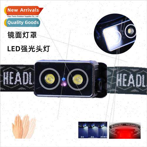 New LED mirror headlamp strong light super bright night fish