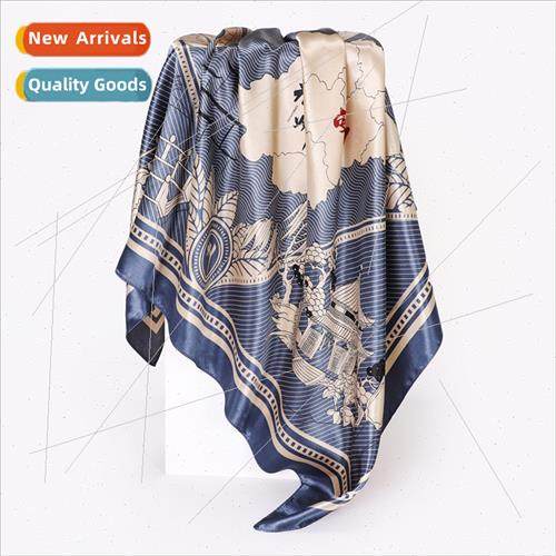 New  West Lake scenery printed 90cm square scarf versatile t