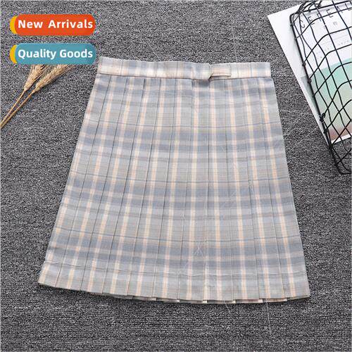 Marine Orchid Yellow Plaid jk Unim Skirt jk Plaid Skirt Plea