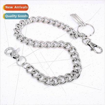 New do old metal single layer pants chain wallet chain tide