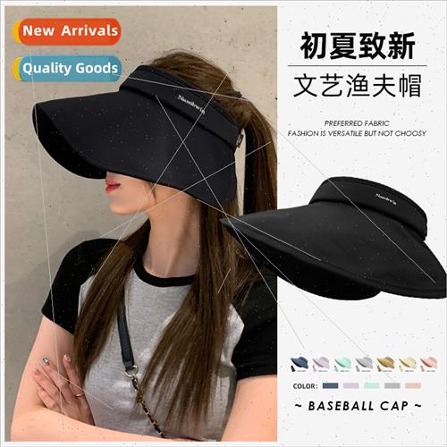 Summer large brim show face small sun hat ice silk sunscreen