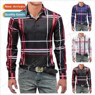 Men Autumn Long Sleeve Business 2022 Shirt Spring
