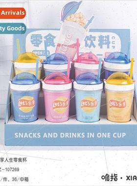 2 in 1 New Creative Snacks Drinks All-in-One Cup Large Capac