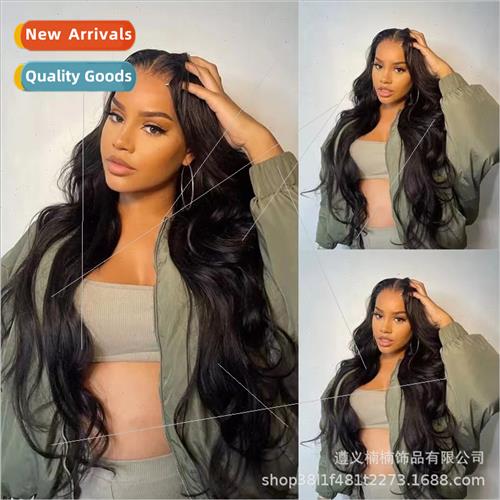 Europe Women Wigs African Black Front Lace Wigs Wigs Big Wav