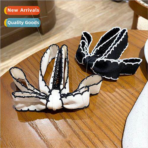 Bow hair clips back head banana clip vertical clip ponytail