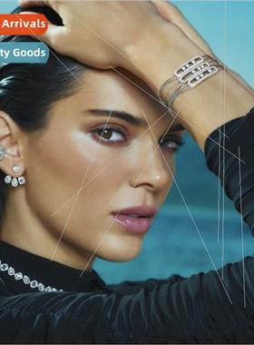 Kendall Detachable Zirconia Earrings Brass with AAA Zirconia