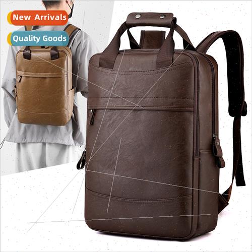 Men shoulder bag large capacy business leather computer bag