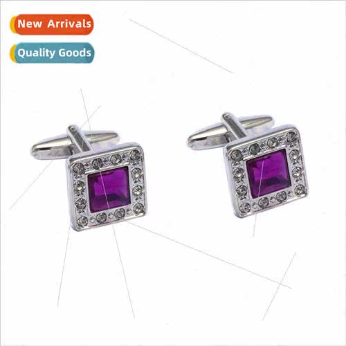 New crystal cufflinks business gift cufflinks male French sh