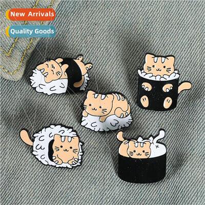 Brooch Creative Cartoon Cat Pillow Pet tter Series Baking La