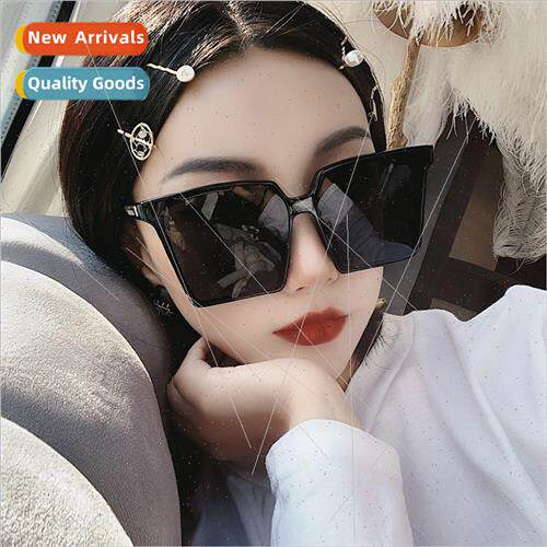new large Square Frame Europe nd sunglasses female retro sun