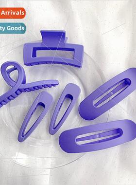 Periwinkle Blue Hair Clip Back Head Grab Clip Hairpin Female