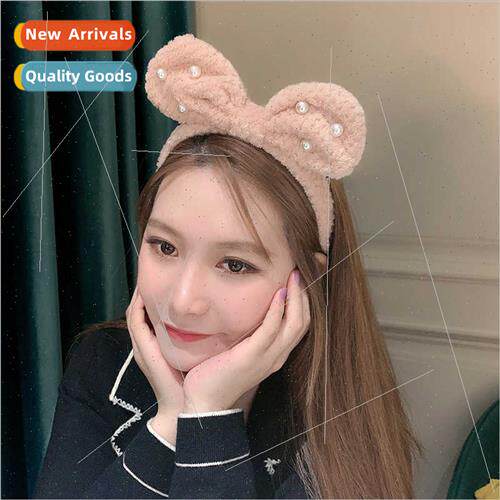Autumn winter new plush velvet hair bands female Korean wash