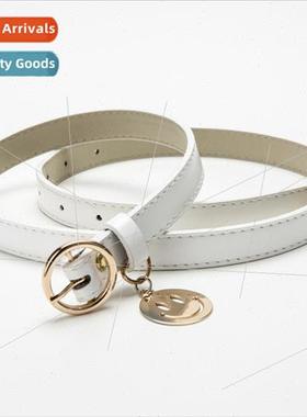 New large iron ring metal buckle circle belt skirt belt Hund