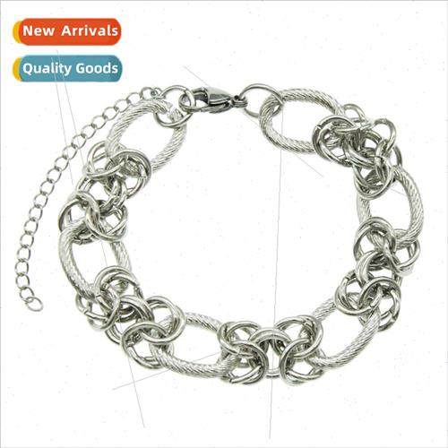 Europe retro metal circle bracelet influx ins cold wind nich